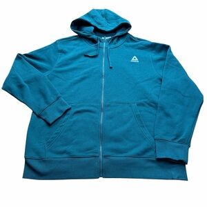 Reebok men size XL Blue Full-Zip Hoodie